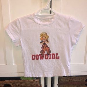 SHEIN Cowgirl Crop Top